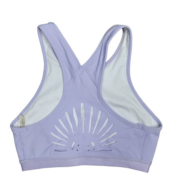 FP Movement Women's Lavender purple sports Bra laser cut back detail size xs - Picture 2 of 6